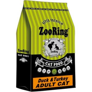 ZR ADULT CAT Duck &amp;Turkey 10кг. суперпремиум с пробиотиком для взрослых кошек.