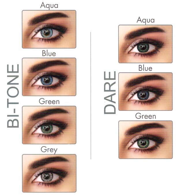 Перекрывающие цветные контактные линзы (EyeMed) ADORE DIOPTR (2 линзы) ПЛЮСОВЫЕ!