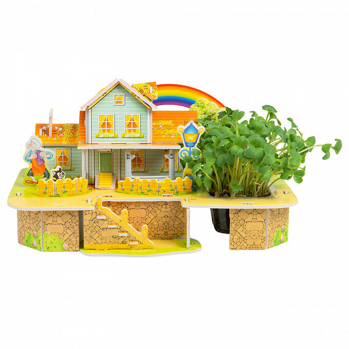 Игровой набор для выращивания. Растущий дом. Домик Радуга. Детский домик для выращивания растений. Набор для выращивания дома