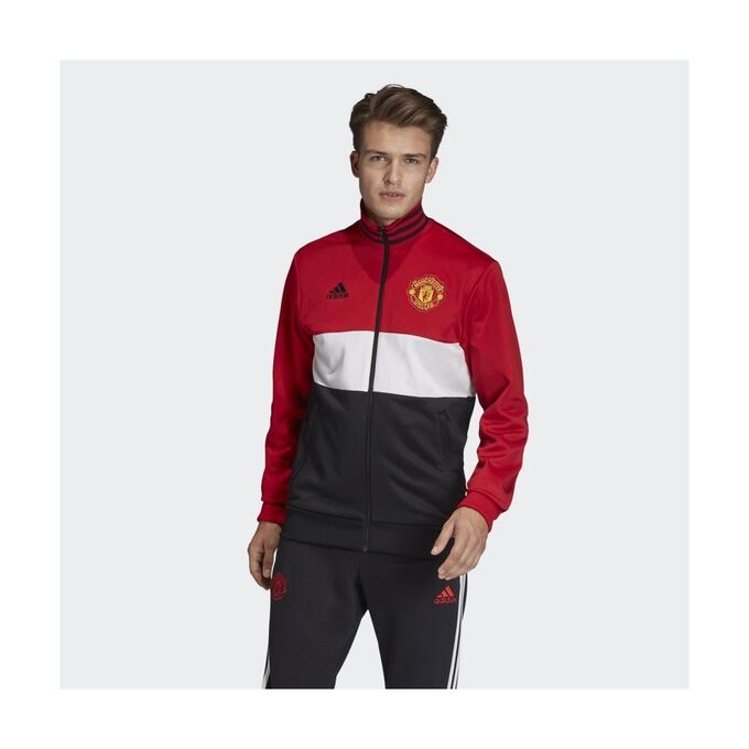 Джемпер мужской Модель: MUFC 3S TRK TOP REARED/WHITE/BLACK Бренд: Adi*das