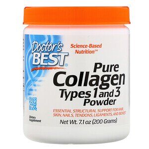 Doctor&#039;s Best, Pure Collagen, Types 1 and 3 Powder, 7.1 oz (200 g)