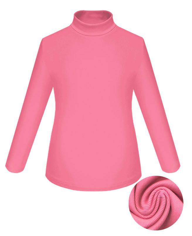 Розовая водолазка для девочки Цвет: розовый