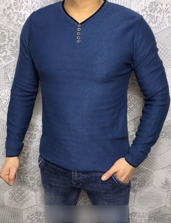 Пуловер мужской с узором арт. 706897