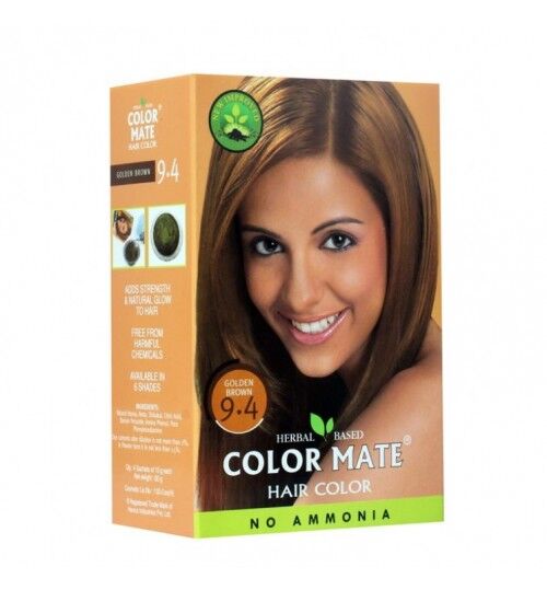Color Mate Hair Color. Golden Brown 9.4/ Краска для волос марки «Калормэйт» Золотисто-коричневый, тон 9.4