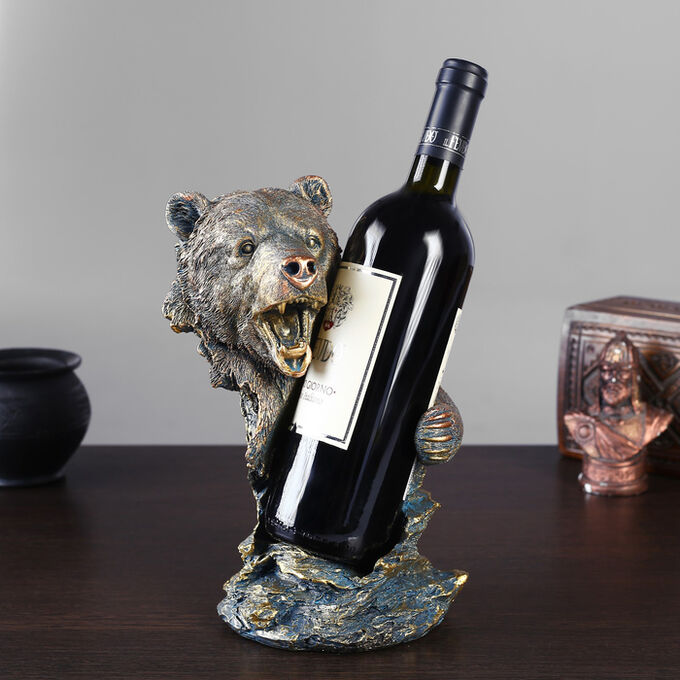 Подставка для вина «Медведь» 17х15.2х26 см