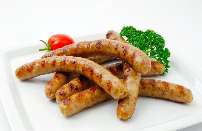 Колбаски схема фото Колбаски для жарки и гриля ТОНКИЕ в/у 1кг Голубцы, котлетки, колбаски. Колбасы