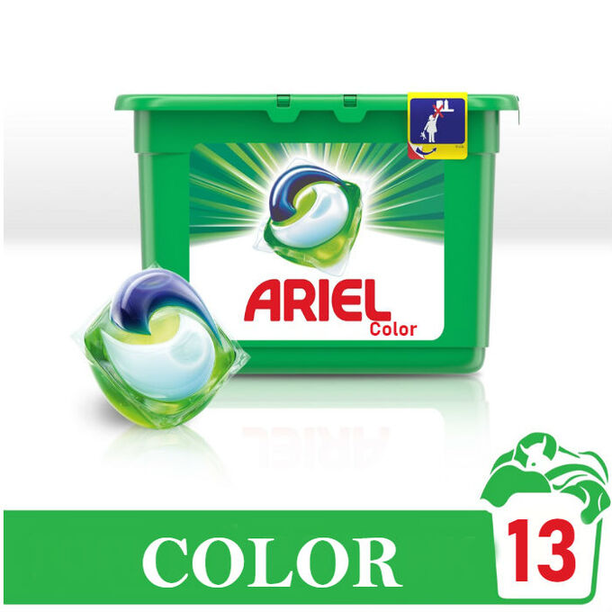 ARIEL Авт Гель СМС жидк. в растворимых капсулах Liquid Capsules Touch of Color  13X27г