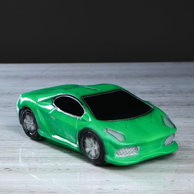 Копилка &quot;Машина мечты&quot;, цвет зелёный, 7,5 см