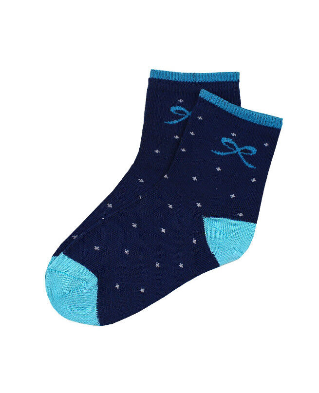 Синие носки для девочки 40723-ПЧ19