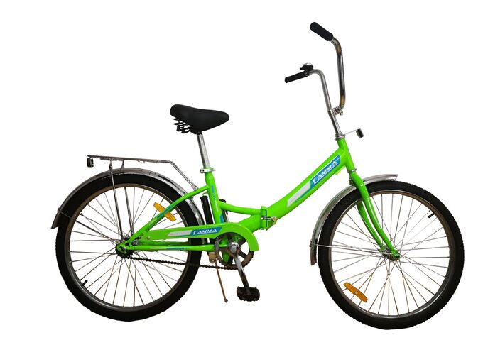 Велосипед Гамма 20 складной ЭКОНОМ (зеленый)