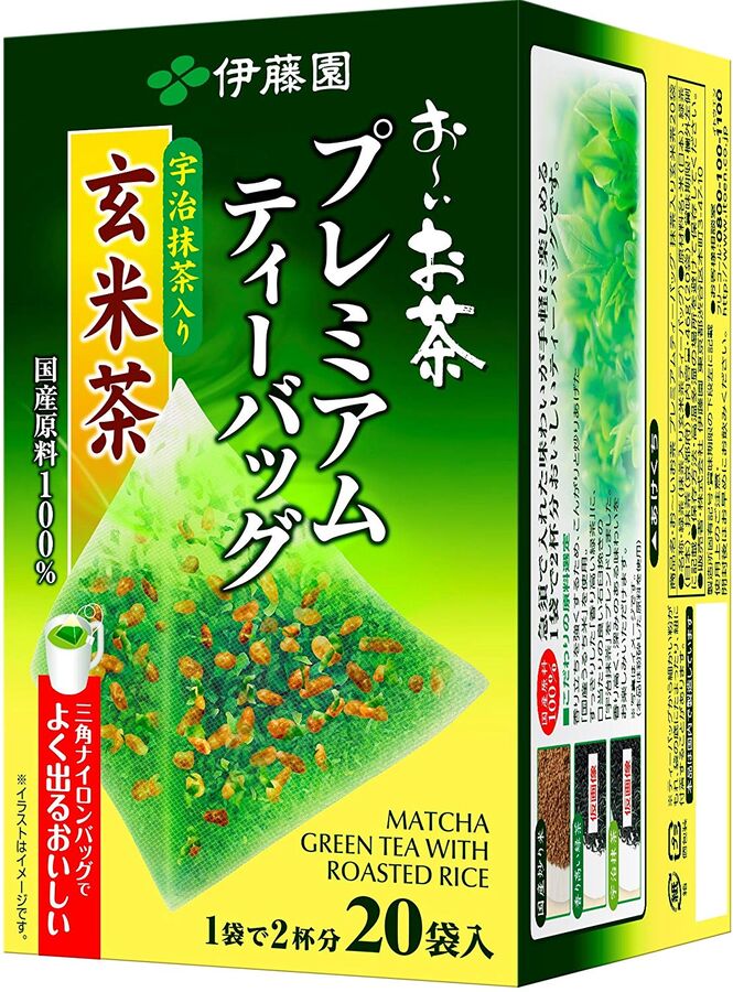 ITOEN Matcha Green Tea With Roasted Rice - чай маття с обжаренным рисом в заварочных пакетиках