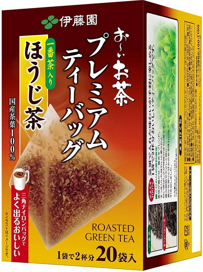ITOEN Roasted Green Tea Hojicha - обжаренный чай маття в заварочных пакетиках