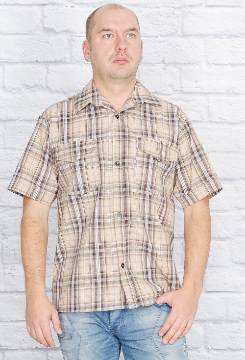 Рубашка мужская, короткий рукав
