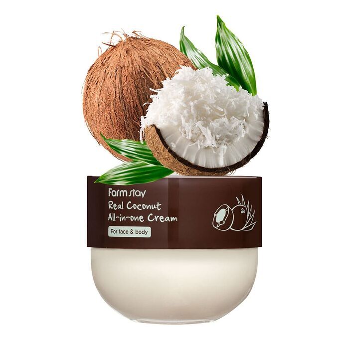 Farm Stay KR/ FarmStay Крем для лица и тела Face&amp;Body Real Coconut All-in-one Cream, 300мл
