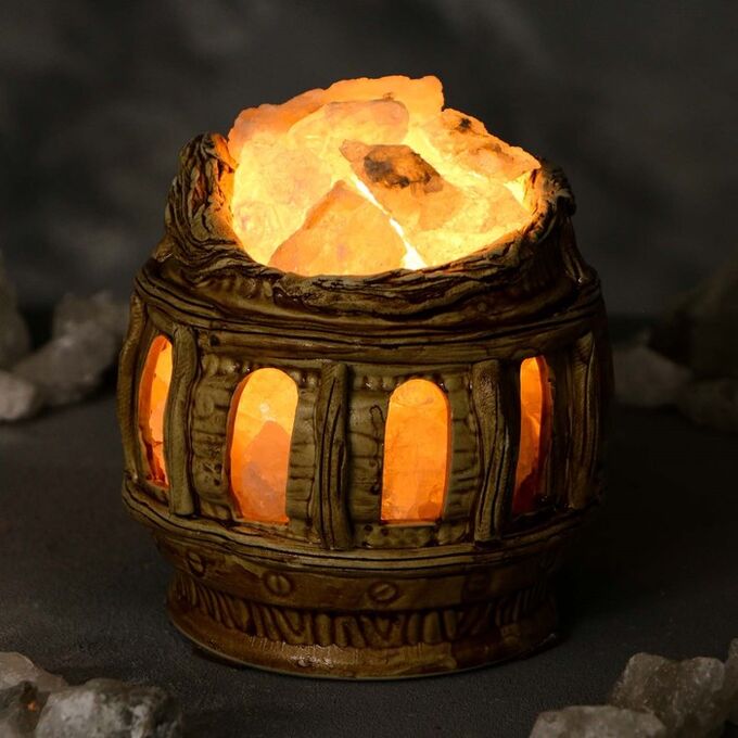 Соляная лампа &quot;Колизей&quot;, керамическое основание, 16 см, 1-2 кг