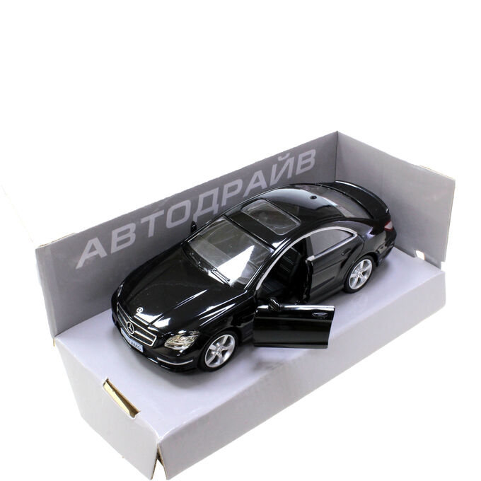 Модель машины Mercedes-Benz CLS 63 AMG масштаб 1:32 (длинна 12см)  черного цвета.