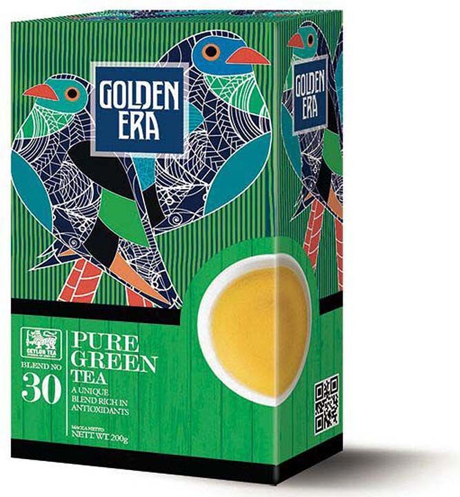 Hyton Чай GOLDEN ERA CEYLON GREEN TEA PEKOE зеленый 200 гр 1/24