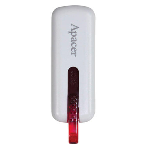 Флэш-диск 8 GB APACER Handy Steno AH326, USB 2.0, белый, AP8GAH326W-1