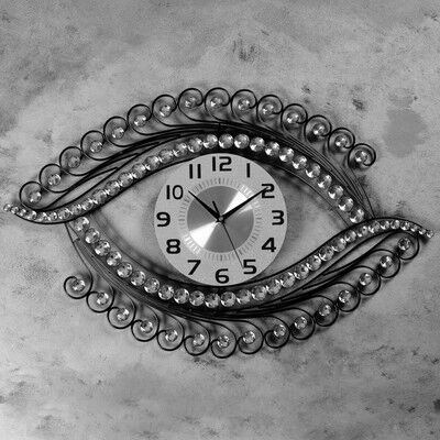 Часы настенные, серия: Ажур, Майа46х72 см, d=22 см, 1 АА, плавный ход
