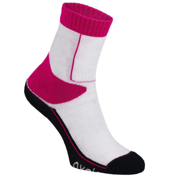 Носки для катания на роликах для детей розово-белые PLAY