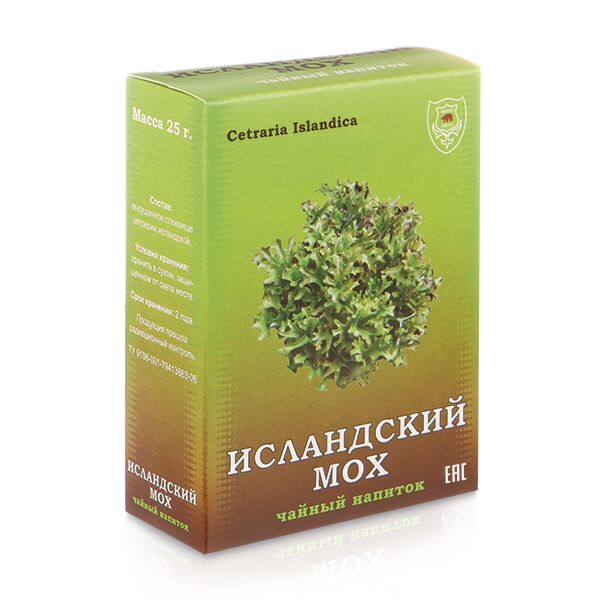 Исландский мох чайный напиток, 25 г, &quot;ФИТОСИЛА&quot; (коробочка)
