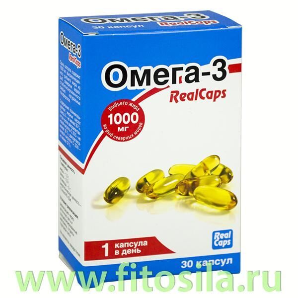 ФИТОСИЛА Омега-3 RealCaps - БАД, № 30 капсул х 1,4 г (блистер)