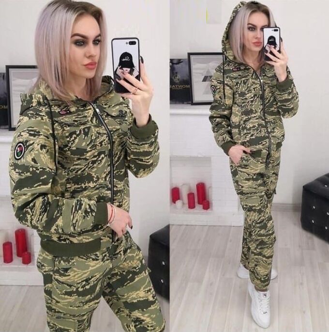 Наки милитари спортивный костюм женский