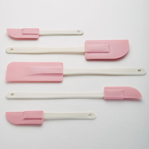 BE-0362 Набор лопаток для декорирования мастики, теста и марципана белый с темно-розовым (100)
