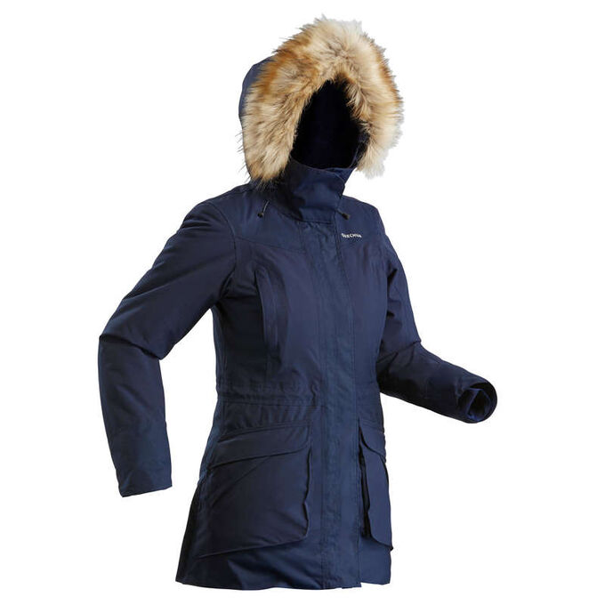 Парка зимняя водонепроницаемая походная женская SH500 ULTRA-WARM QUECHUA