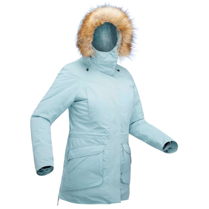 DECATHLON Парка теплая водонепроницаемая для походов женская SH500 U–WARM QUECHUA