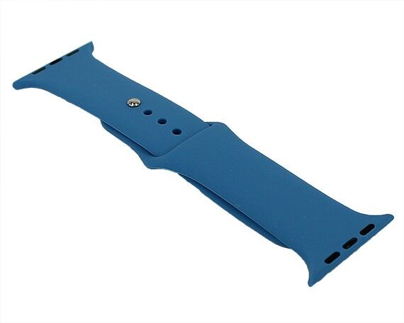 Ремешок Watch Series 42mm/44mm/45mm силиконовый denim blue, SM #36