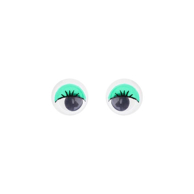 Глазки набор 100 шт, размер 1 шт: 0,8 см, цвета зелёный