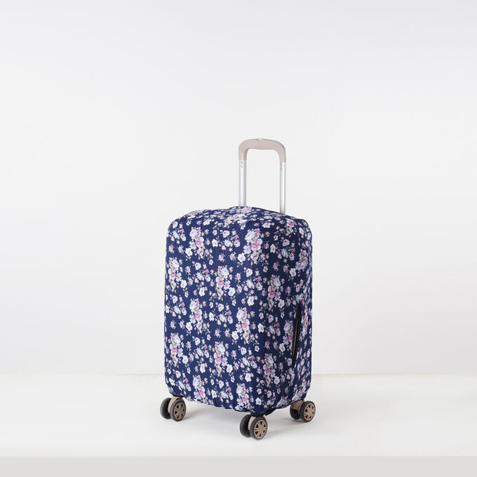 Чехол для чемодана 024 20&quot;, 36*24*49, розовые/голубые цветочки