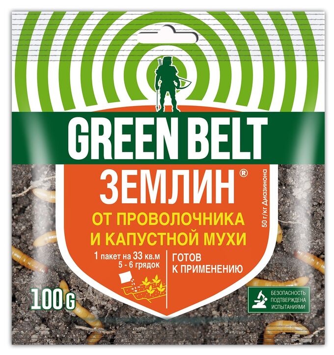 GREEN BELT От вредителей Землин 100 гр. (1/50) /Грин Бэлт/