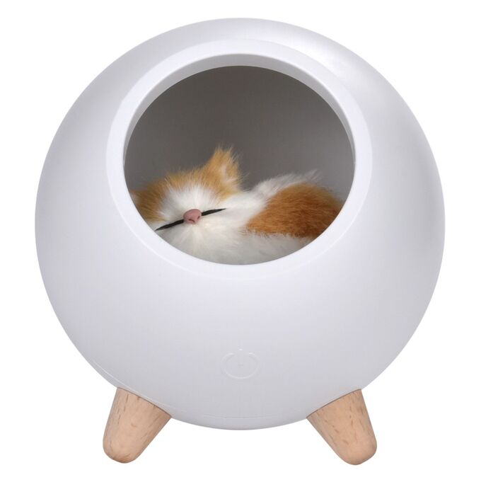 ROXY KIDS НОЧНИК ДЕТСКИЙ ИНТЕРЬЕРНЫЙ ROXY-KIDS ДОМИК ДЛЯ КОТЁНКА, USB С АККУМУЛЯТОРОМ ДЛЯ ДЕТСКОЙ