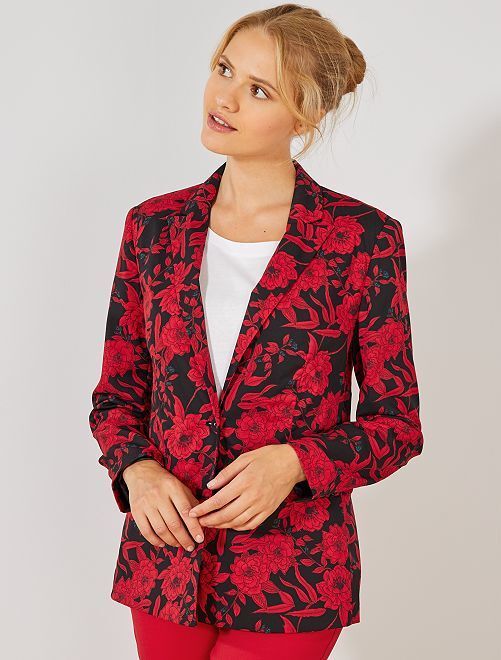 Легкая куртка с цветочным рисунком