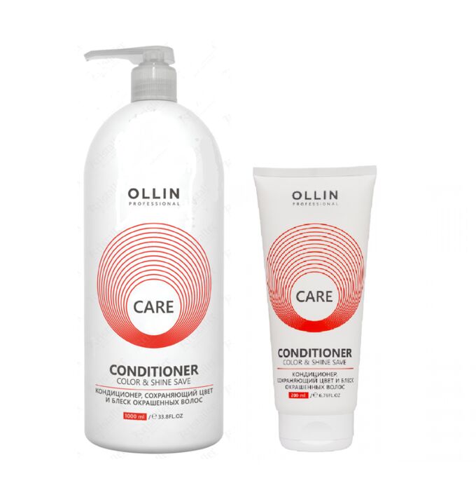 OLLIN Professional OLLIN CARЕ Кондиционер, сохраняющий цвет и блеск окрашенных волос 200мл/ Color&amp;Shine Save Conditione, шт