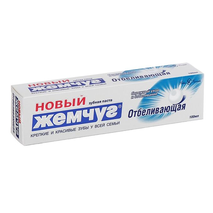 Зубная паста «Новый жемчуг», отбеливающая, 100 мл | Зубная паста ...