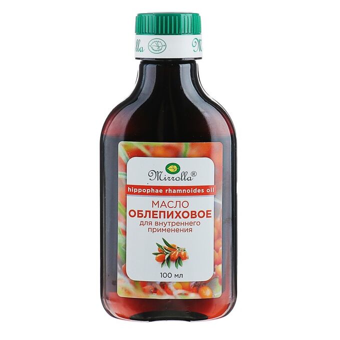 МИРРОЛЛА Масло облепиховое Mirrolla, пищевое, 100 мл