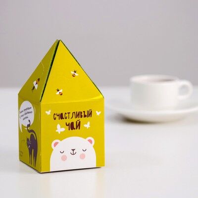 Чай в коробке-пирамидке &quot;Счастливый чай&quot; 60 г