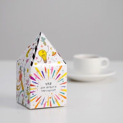 Чай в коробке-пирамидке &quot;Хорошее настроение&quot; 60 г