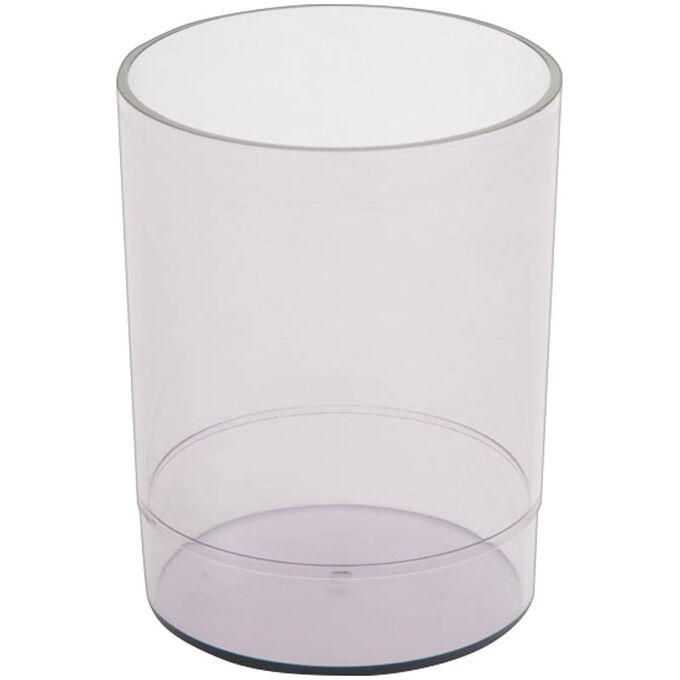 Подставка-стакан СТАММ &quot;Офис&quot;, пластик, круглый, тонированный серый