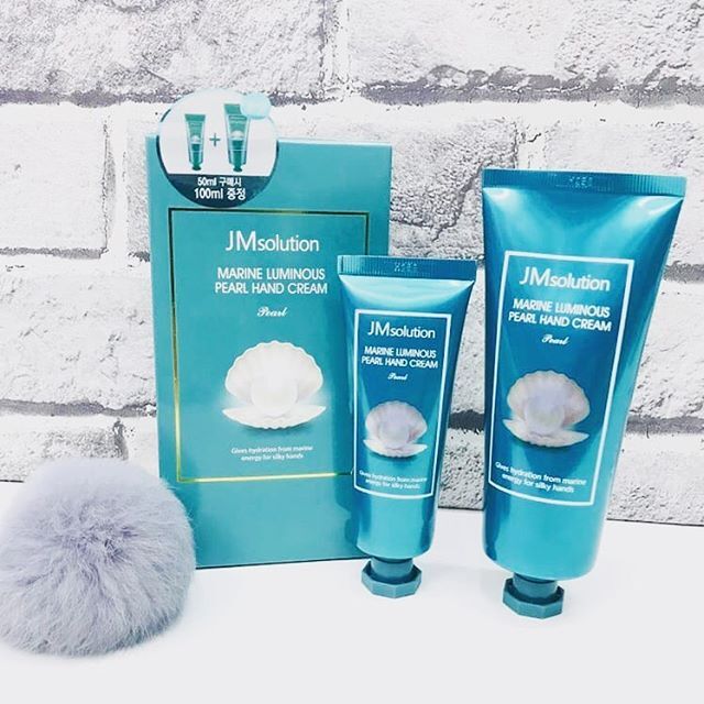 JMsolution Marine Luminous Pearl Hand Cream (set) Набор кремов для рук с экстрактом жемчуга 100мл+50мл