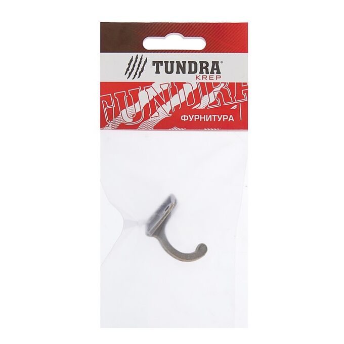 Крючок мебельный TUNDRA VINTAGE 003, цвет бронза, 1 шт