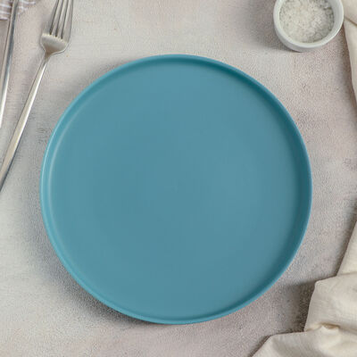 Тарелка обеденная &quot;Селена&quot; 25x2,5 см, цвет голубой
