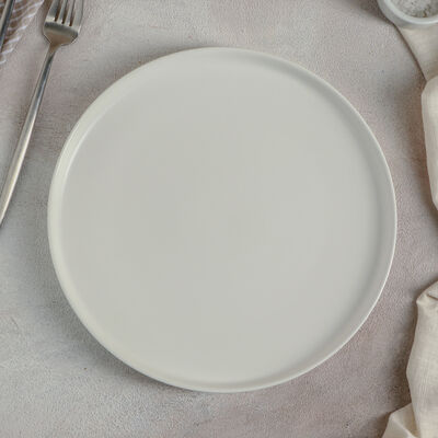 Тарелка обеденная &quot;Селена&quot; 25x2,5 см, цвет белый