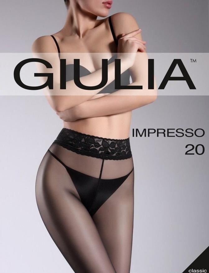 Impresso  20  (Gulia) /60/ шелковистые колготки с кружевным поясом на силиконовой основе