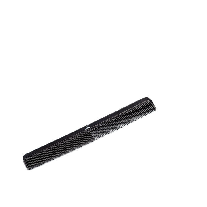 Расчёска для стрижек TNL комбинированная, зауженная, 215 мм, черная