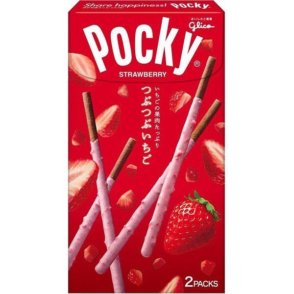 Печенье GLICO &quot;Палочки POCKY в шоколаде&quot; клубничные сердечки, 55 гр/10