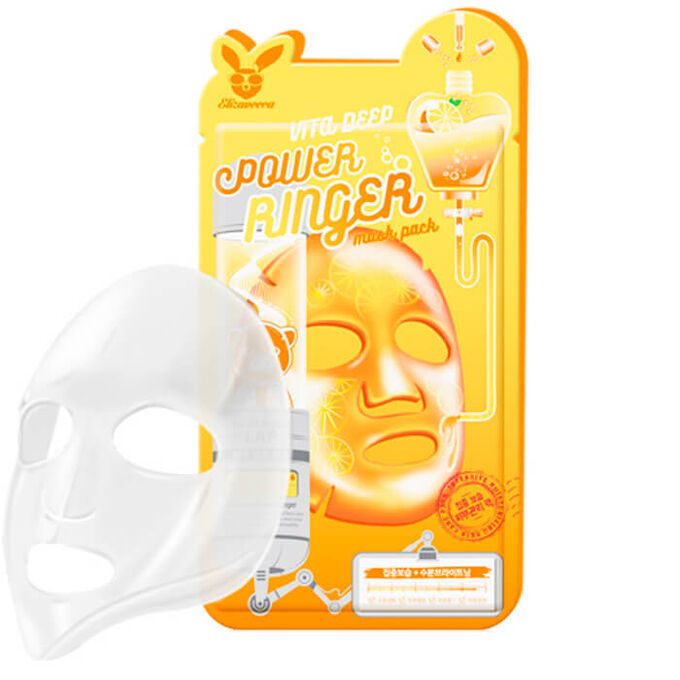 Elizavecca Тканевая маска с  витаминизорванным комплексом Deep Power Ringer Mask Pack Vita